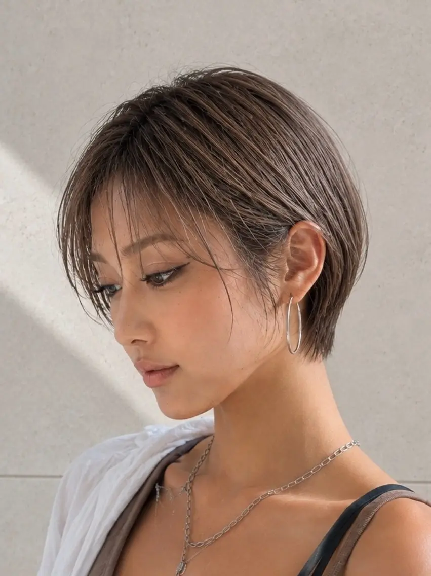 ショート カラー カット ヘアカラー トリートメント 金子 直樹のヘアスタイル