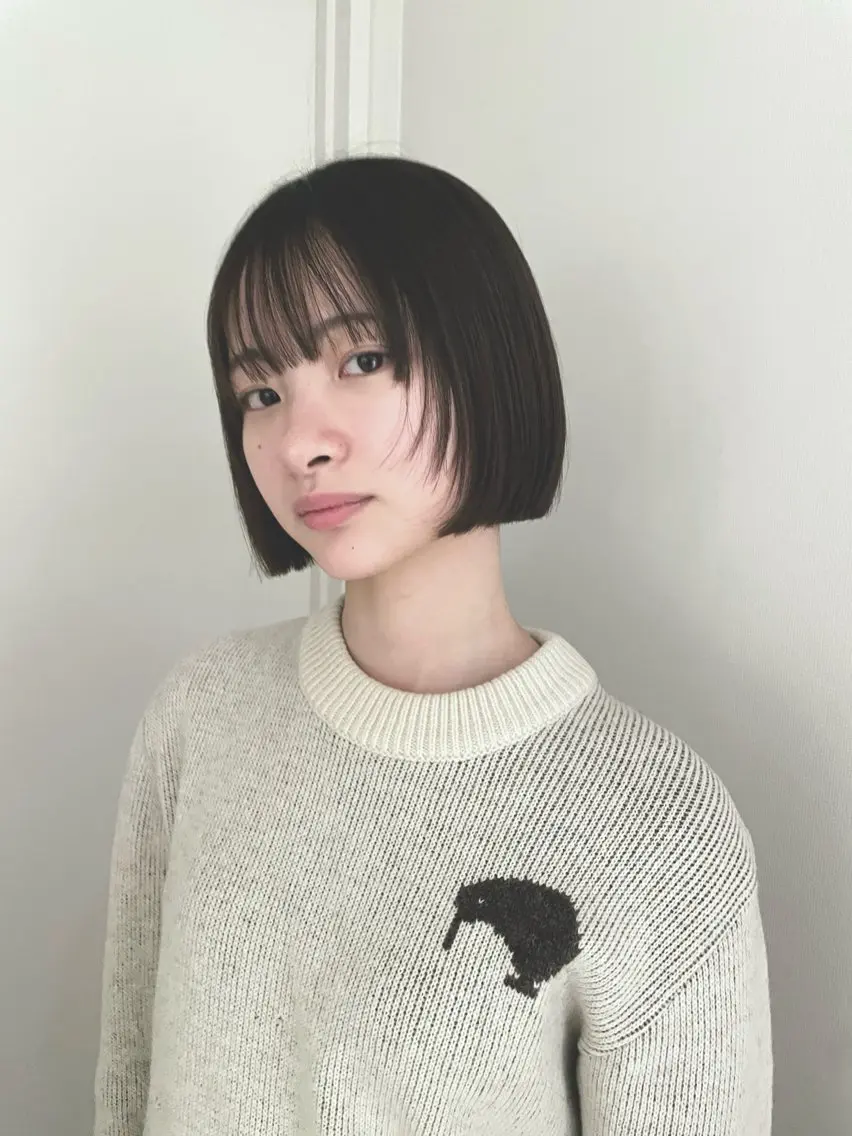 ショート ボブ レイヤーカット カット haku 芽実のヘアスタイル