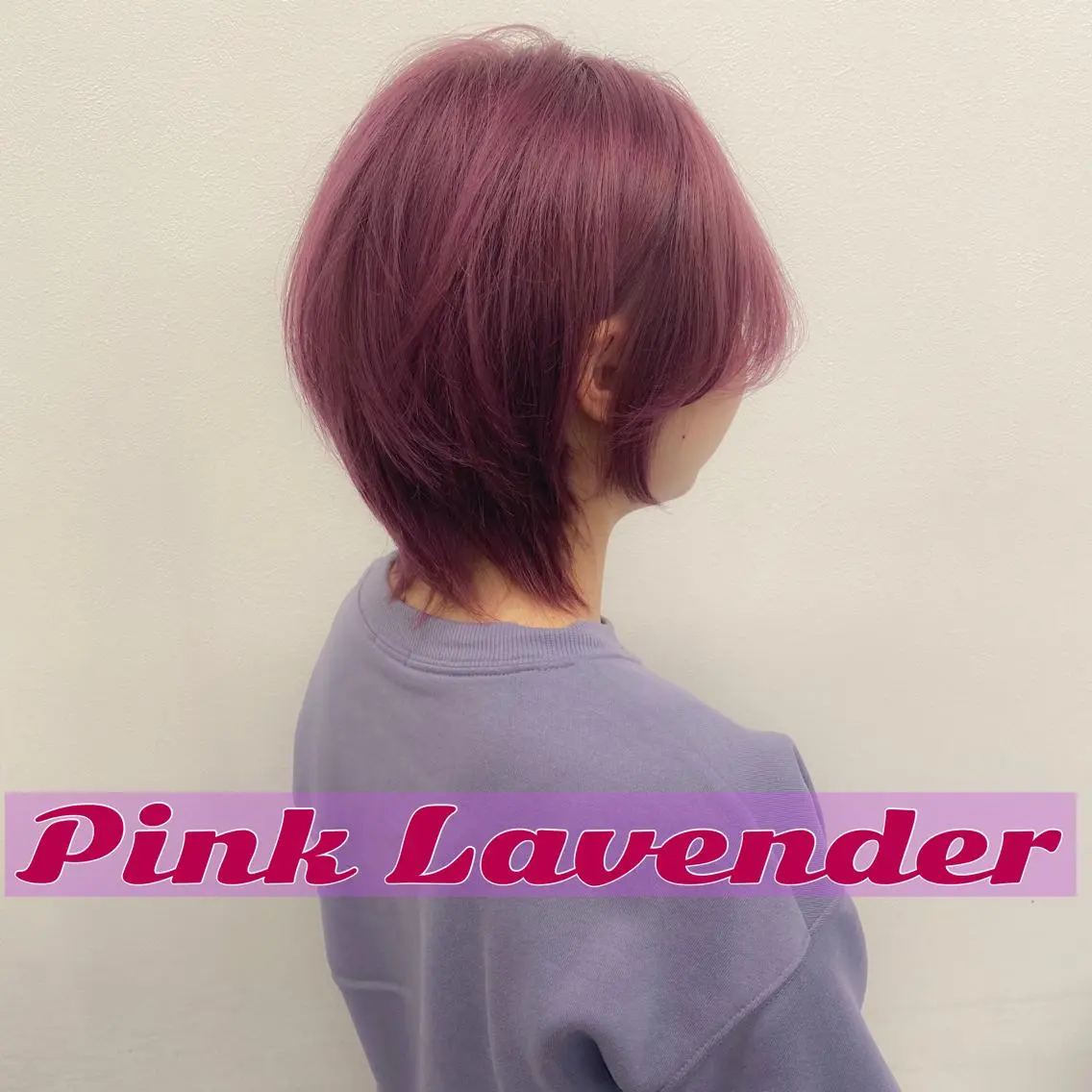 ショート ピンクラベンダー ウルフカット 🤎カラー比率90% 🤍TAKAYAのヘアスタイル