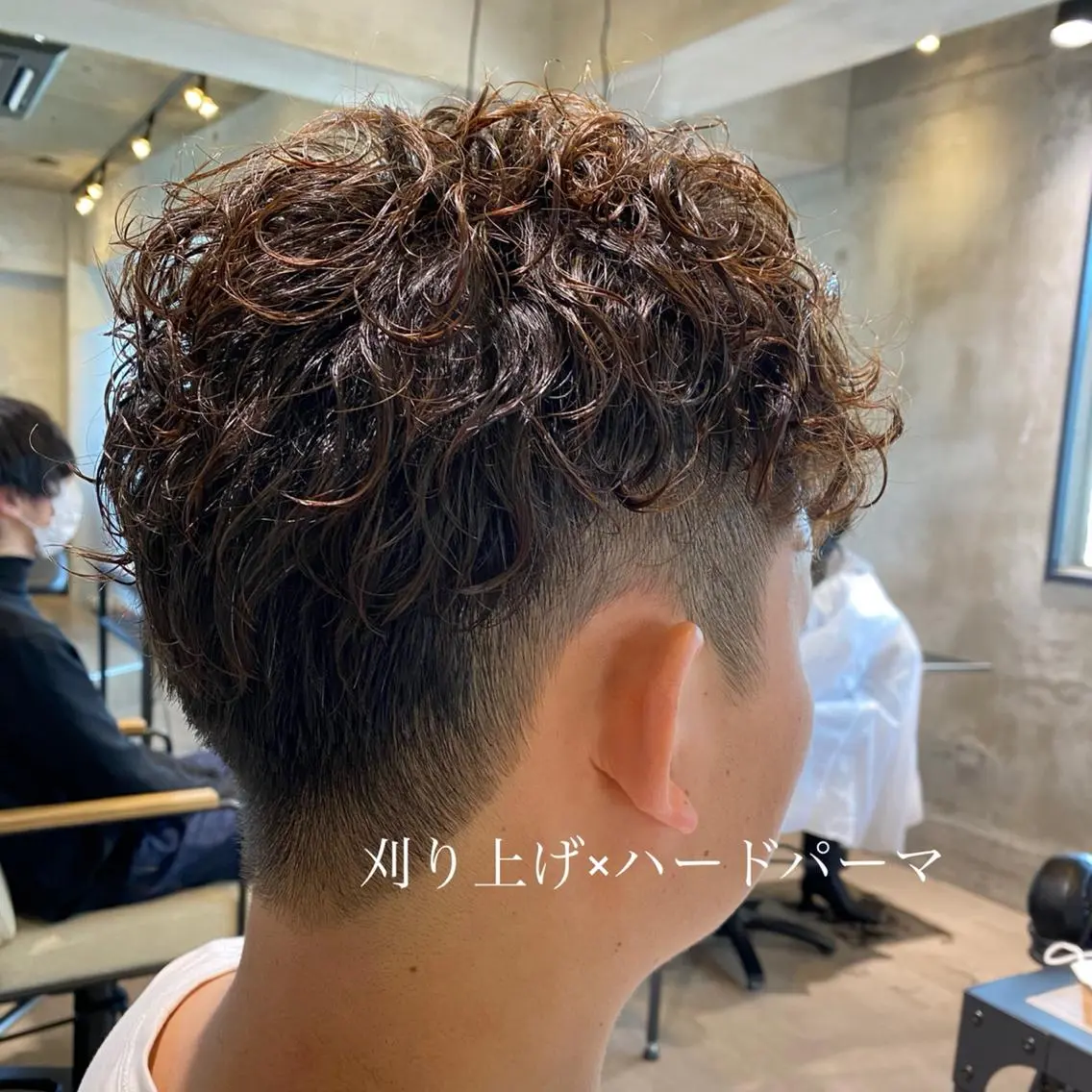 ショート パーマ メンズ スナップフォト確認 お願いします！竹内のヘアスタイル