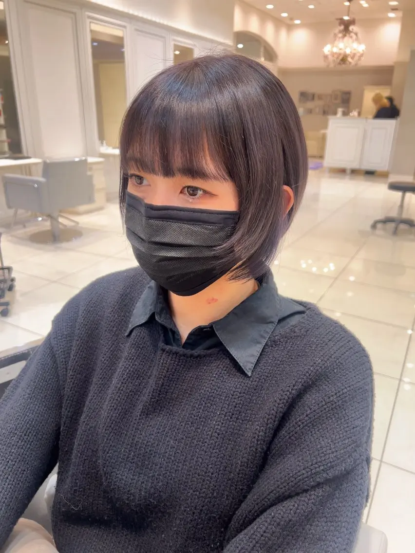 ショート カラー グレージュ 銀座/カラー 🎀momo🎀のヘアスタイル
