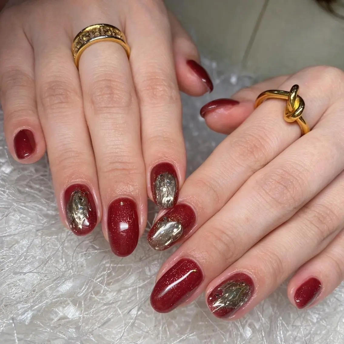 ネイル 長さ出し フレンチネイル ジェルネイル グラデーション ハート ハンドネイル Nail&eye Belire 新宿のネイルデザイン