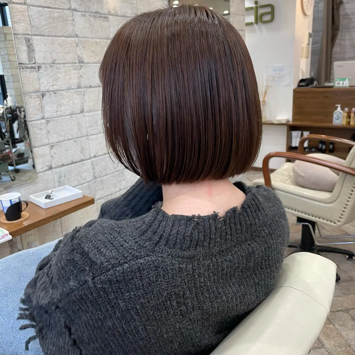 ショート カット ヘアカラー トリートメント 髪質改善 中川 翔のヘアスタイル
