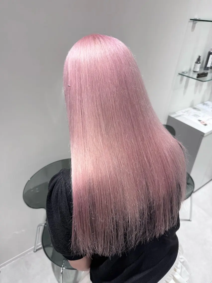 ロング カラー ヘアカラー トリートメント 🦄ハイトーンカラー 🦄まるおしょうのヘアスタイル