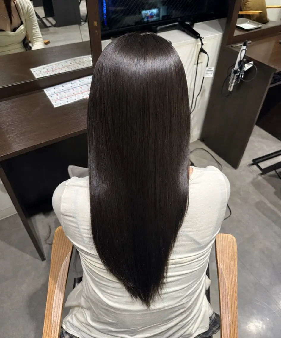 ロング パーマ 伸ばしかけ 縮毛矯正 トリートメント 艶髪・美髪ケア🫧 表参道/MAYU🪽のヘアスタイル