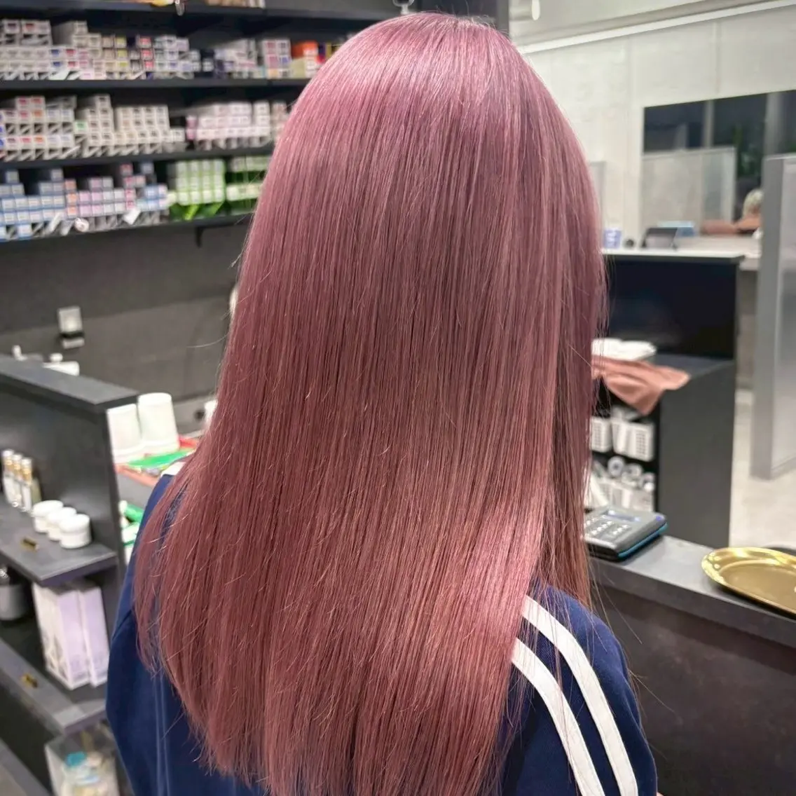 カラー ピンクカラー Yoshiいろあそび 八王子/ハイトーンのヘアスタイル