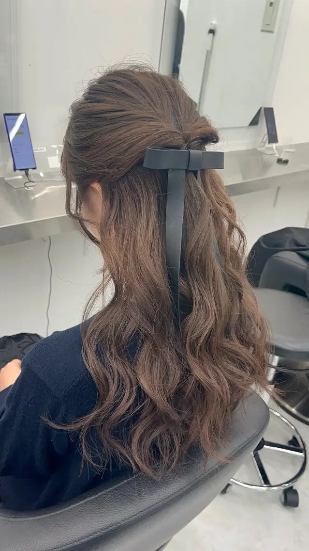 ロング カラー ヘアアレンジ ヘアセット 愛されカラー🩷 はるなのヘアスタイル