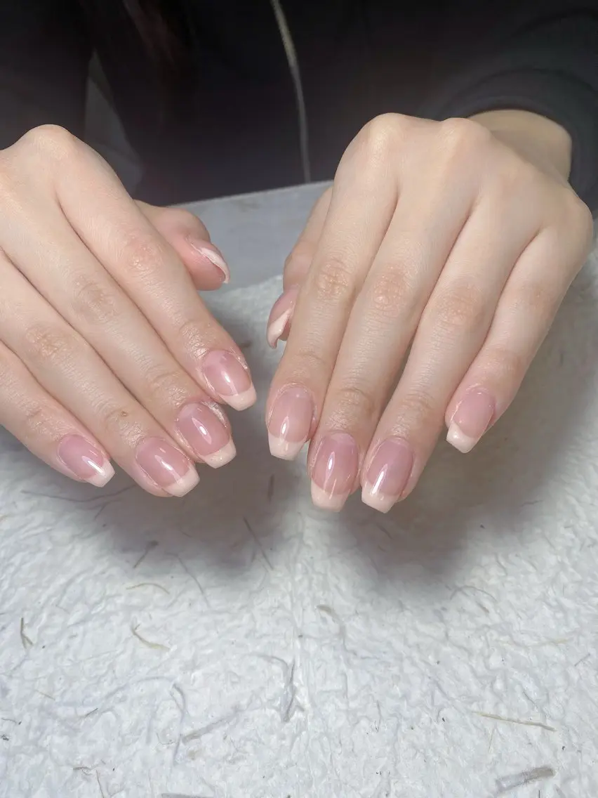 ネイル アートネイル フレンチネイル ジェルネイル グラデーション 韓国ネイル Nail Salon kihi大塚店のネイルデザイン