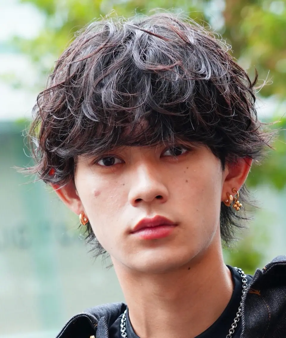 パーマ メンズ カット パーマ fifth 菅崎愛斗のヘアスタイル