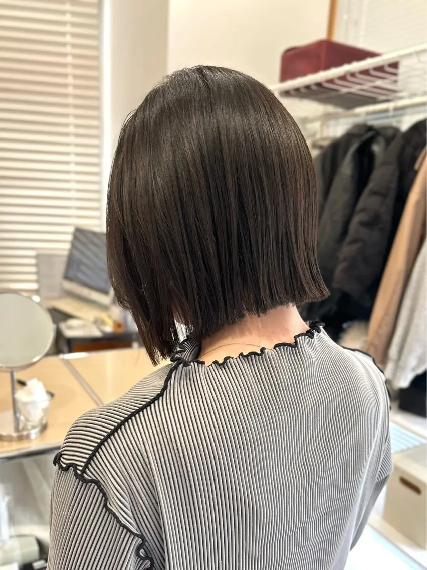ショート カット トリートメント ぱつっとボブ/ 小野あかねのヘアスタイル
