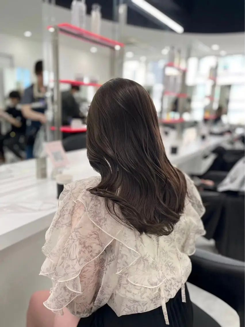 カラー ヘアカラー トリートメント ヘッドスパ ヘアセット ブリーチなし透明感 💗RYOTAのヘアスタイル