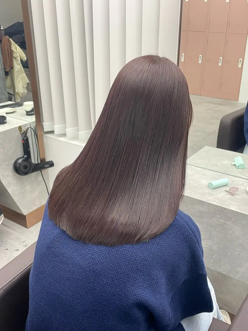 ミディアム カラー ヘアカラー トリートメント 川中 あいかのヘアスタイル