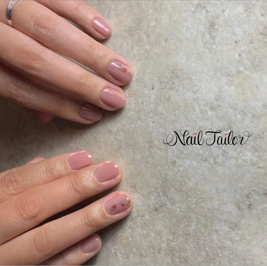 ネイル 入学式 フラワーネイル ジェルネイル 卒業式 オフィスネイル NailTailor ネイルテイラーのネイルデザイン