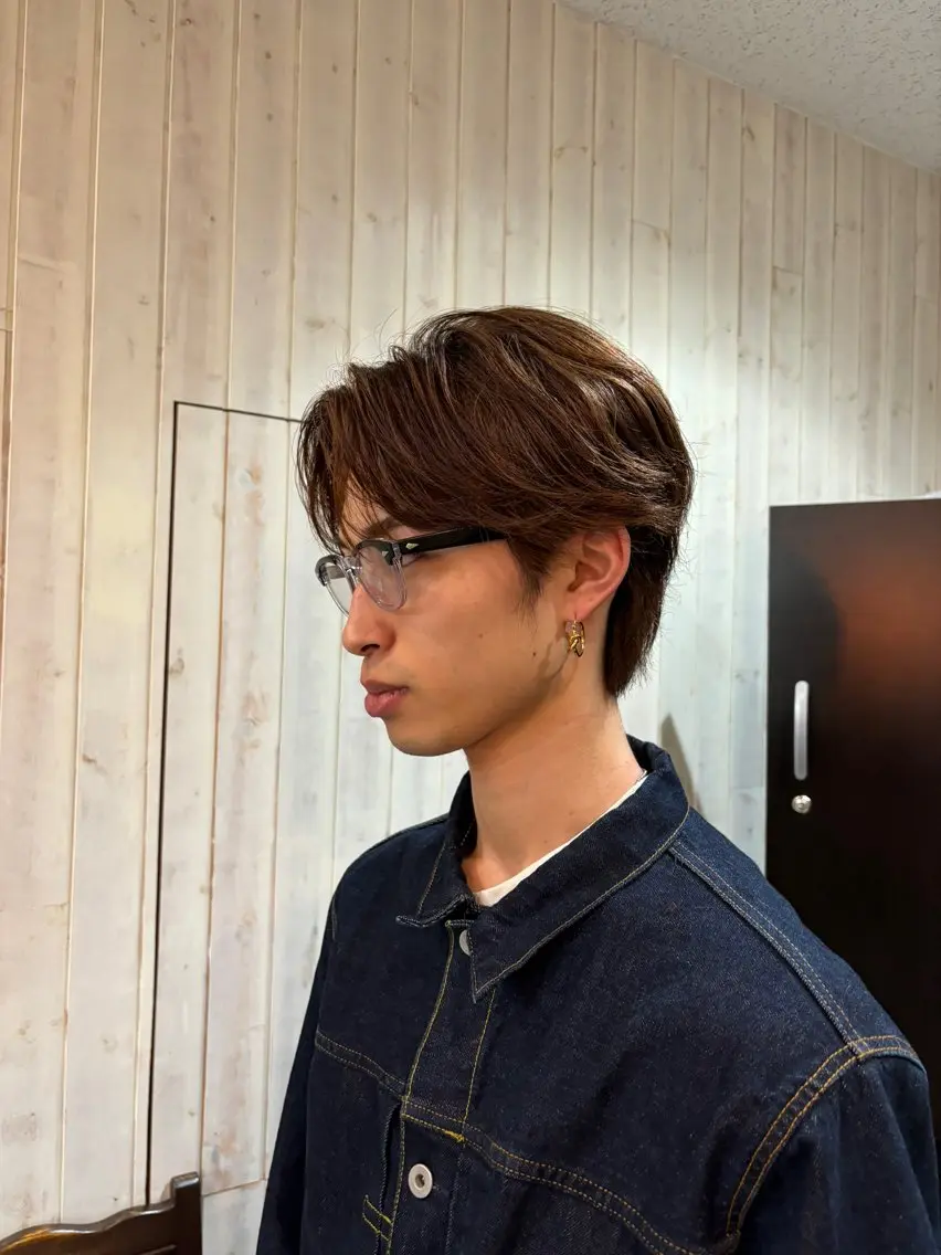 ミディアム パーマ メンズ カット パーマ shinta スパイキー/パーマのヘアスタイル