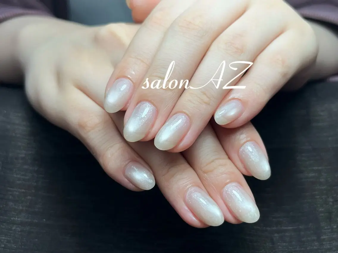 ネイル アートネイル 長さ出し フットネイル フレンチネイル ジェルネイル salon AZのネイルデザイン