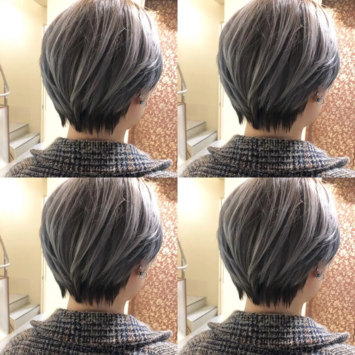 ショート カラー カット ヘアカラー トリートメント JILBLAN京都 ショート/ハイライトのヘアスタイル