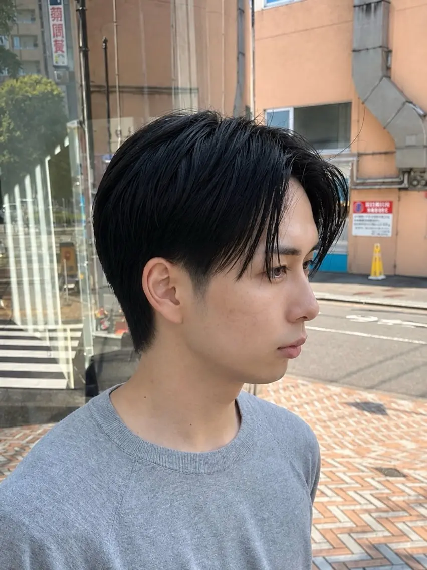 メンズ センターパート カット Men's特化⚡️ モテ髪SYUUのヘアスタイル
