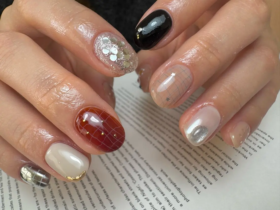 ネイル 韓国ネイル ニュアンスネイル ハンドネイル 白日-hakubi nail-のネイルデザイン