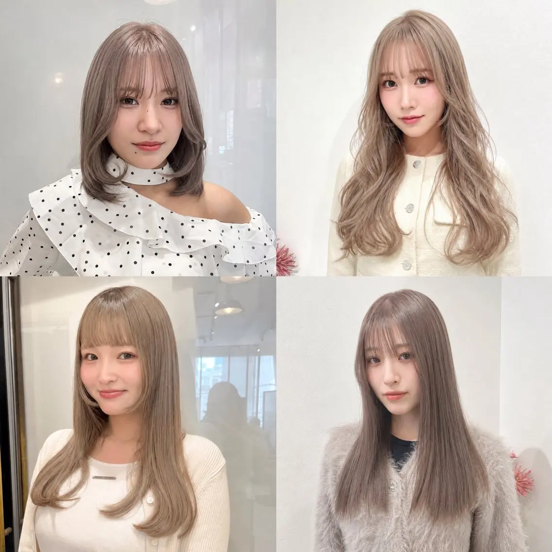 ロング カラー ヘアカラー トリートメント keshiki 大名のヘアスタイル