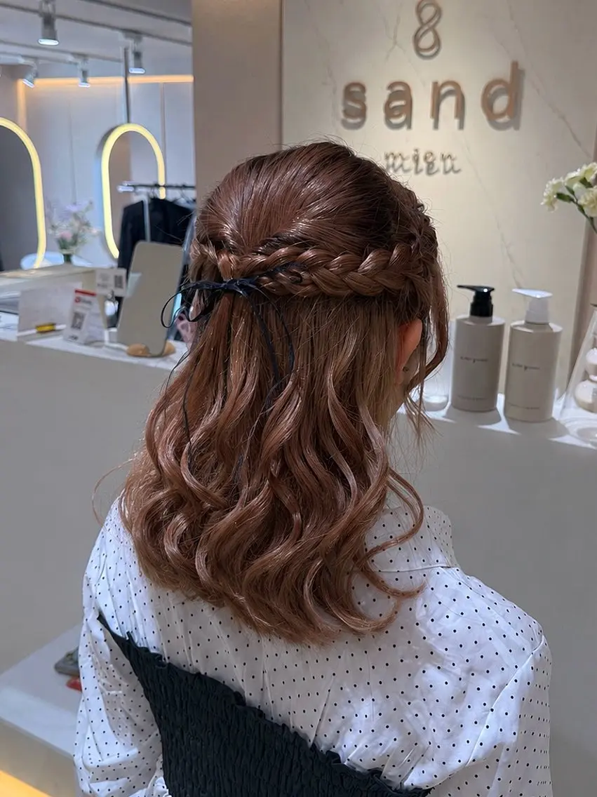 🎀🤍ヘアアレンジ+Aujua 3starトリートメント🤍🎀の写真