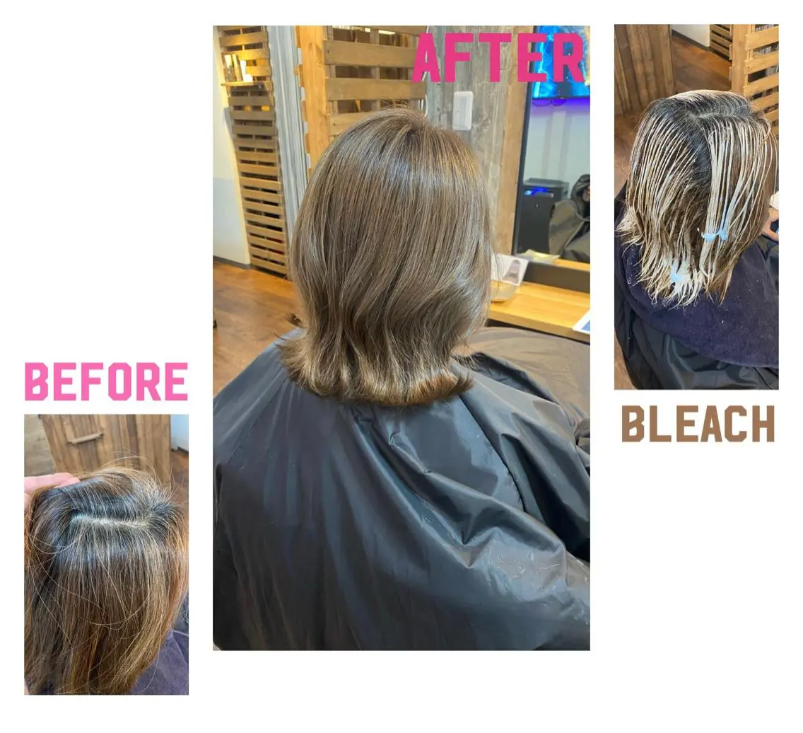 ショート カラー ブリーチ ハイライトカラー ハイライト カット ヘアカラー トリートメント Luzir⭐︎ GEN⭐︎のヘアスタイル