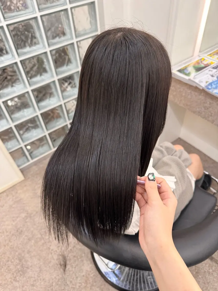 ロング カット 縮毛矯正 名古屋/髪質改善/ アヤカのヘアスタイル