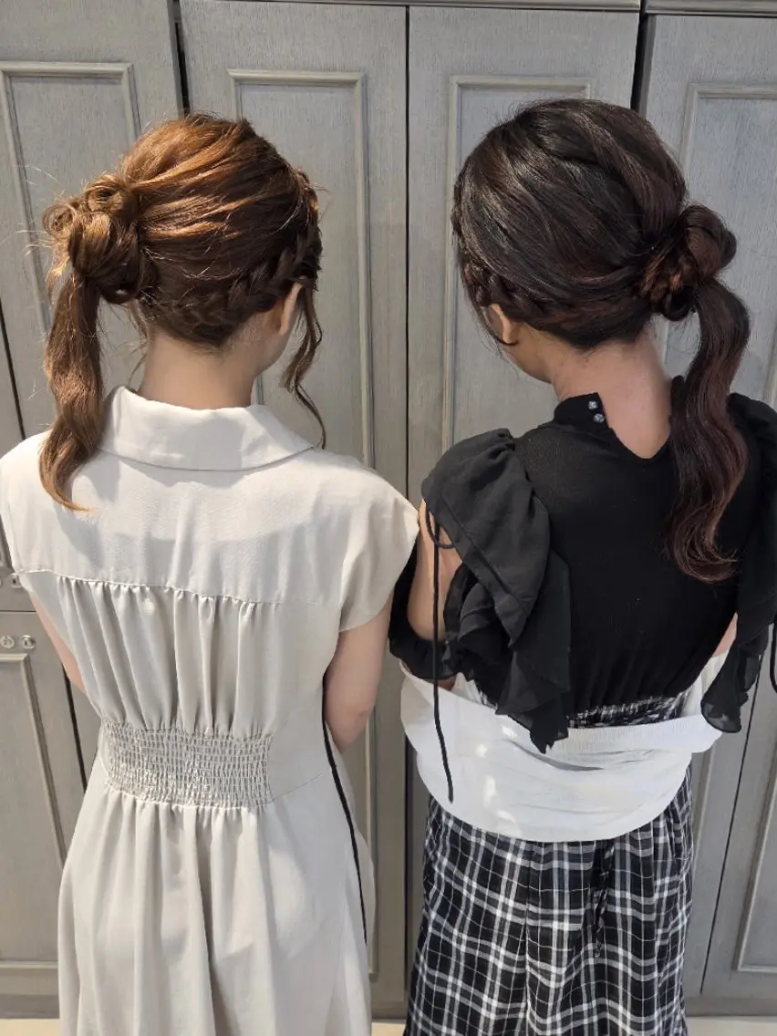 セミロング ヘアアレンジ ヘアセット アズ🫧ダメージレス カラー💫/マツエクのマツエク・マツパデザイン