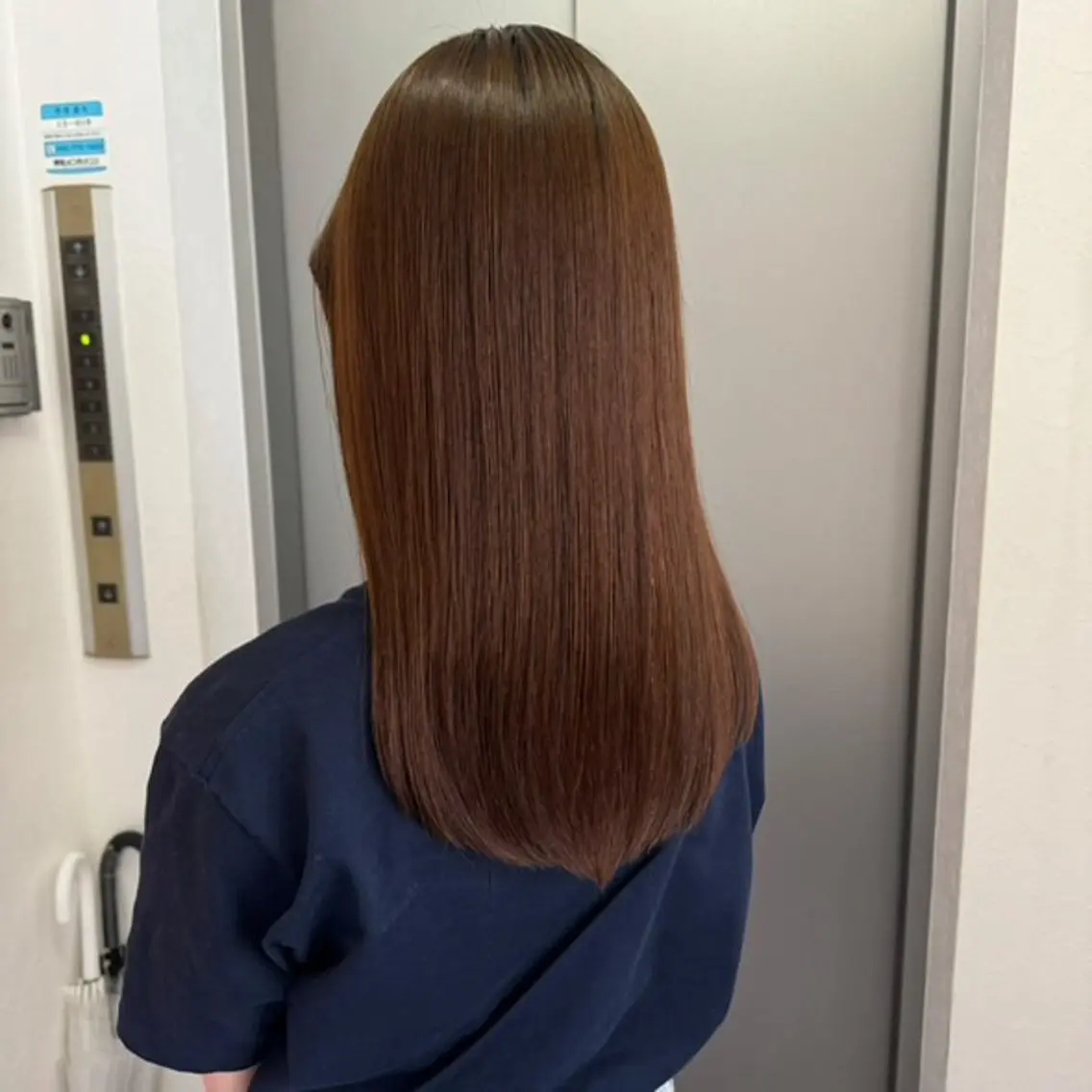 ロング パーマ 縮毛矯正 カット 縮毛矯正 トリートメント 酸性縮毛矯正/ ホッタケイシのヘアスタイル