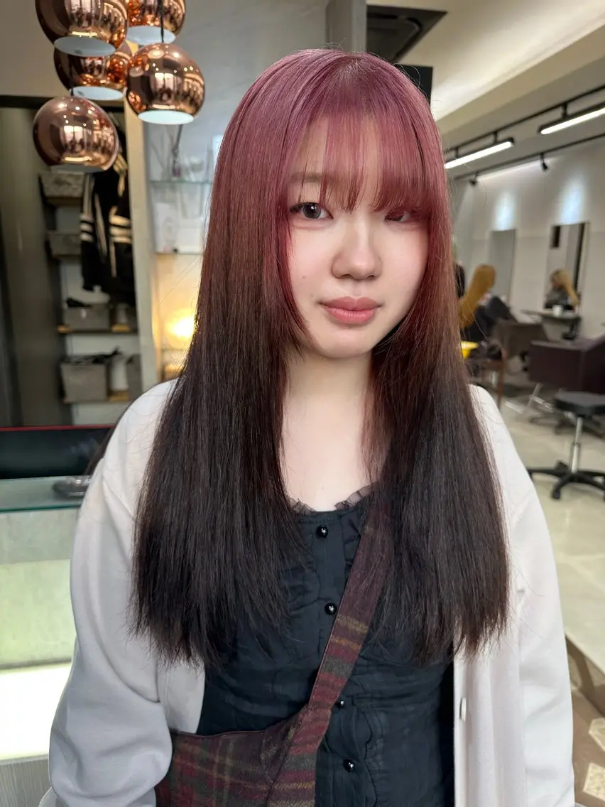 ロング カラー ヘアカラー AYAKASA 暖色カラー/レイヤーのヘアスタイル