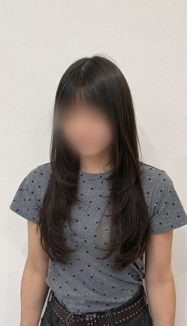 セミロング カット ヘアカラー Agu hair muta 大山佑将のヘアスタイル