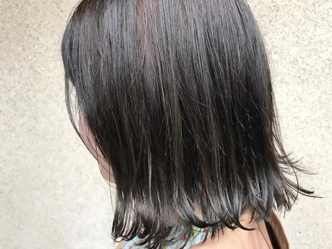 ショート カラー ボブ 外ハネヘア カット ヘアカラー トリートメント vato バトのヘアスタイル