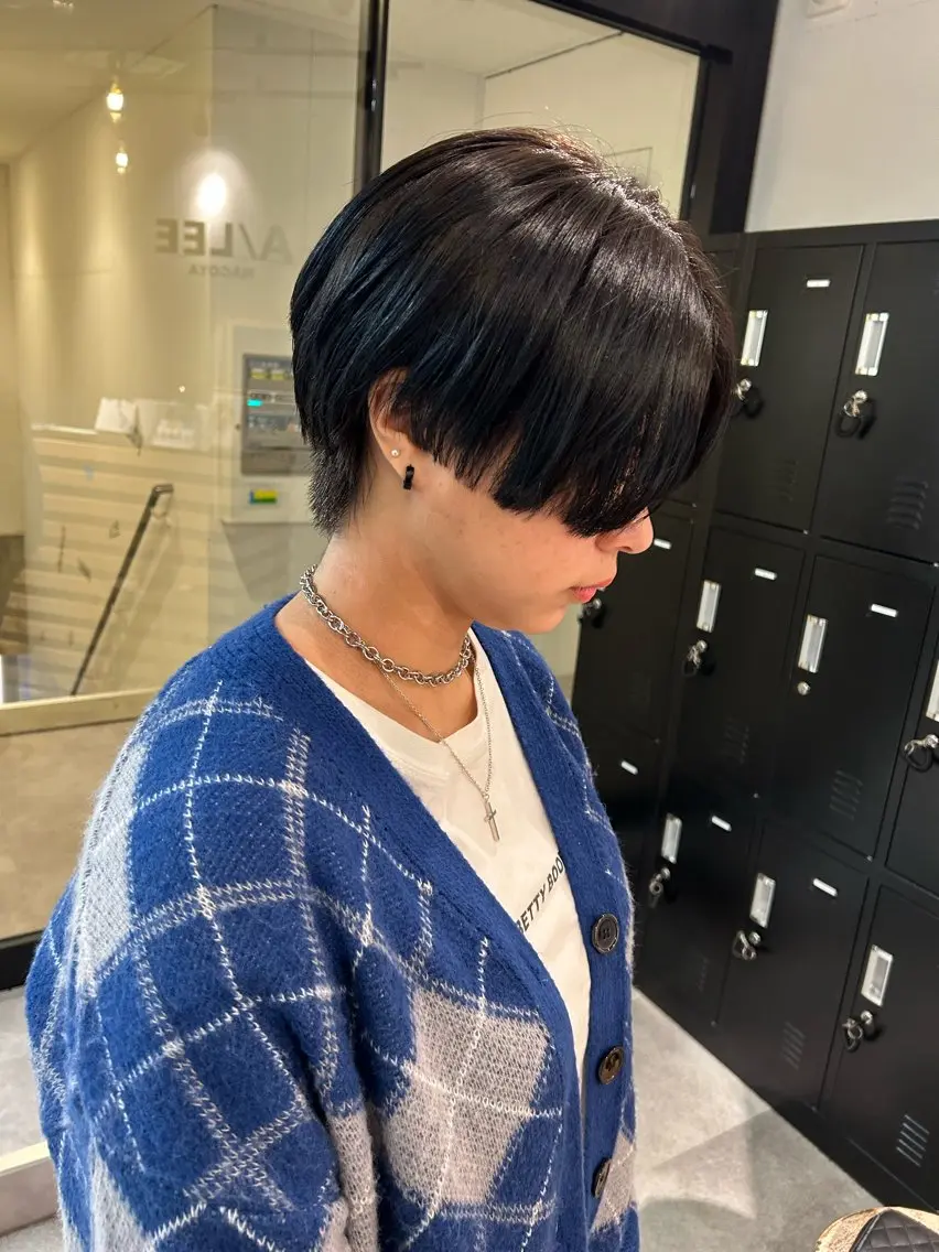 ショート ショートボブ ボブ ショートヘア カット ウルフカット レイヤーカット上柿のヘアスタイル