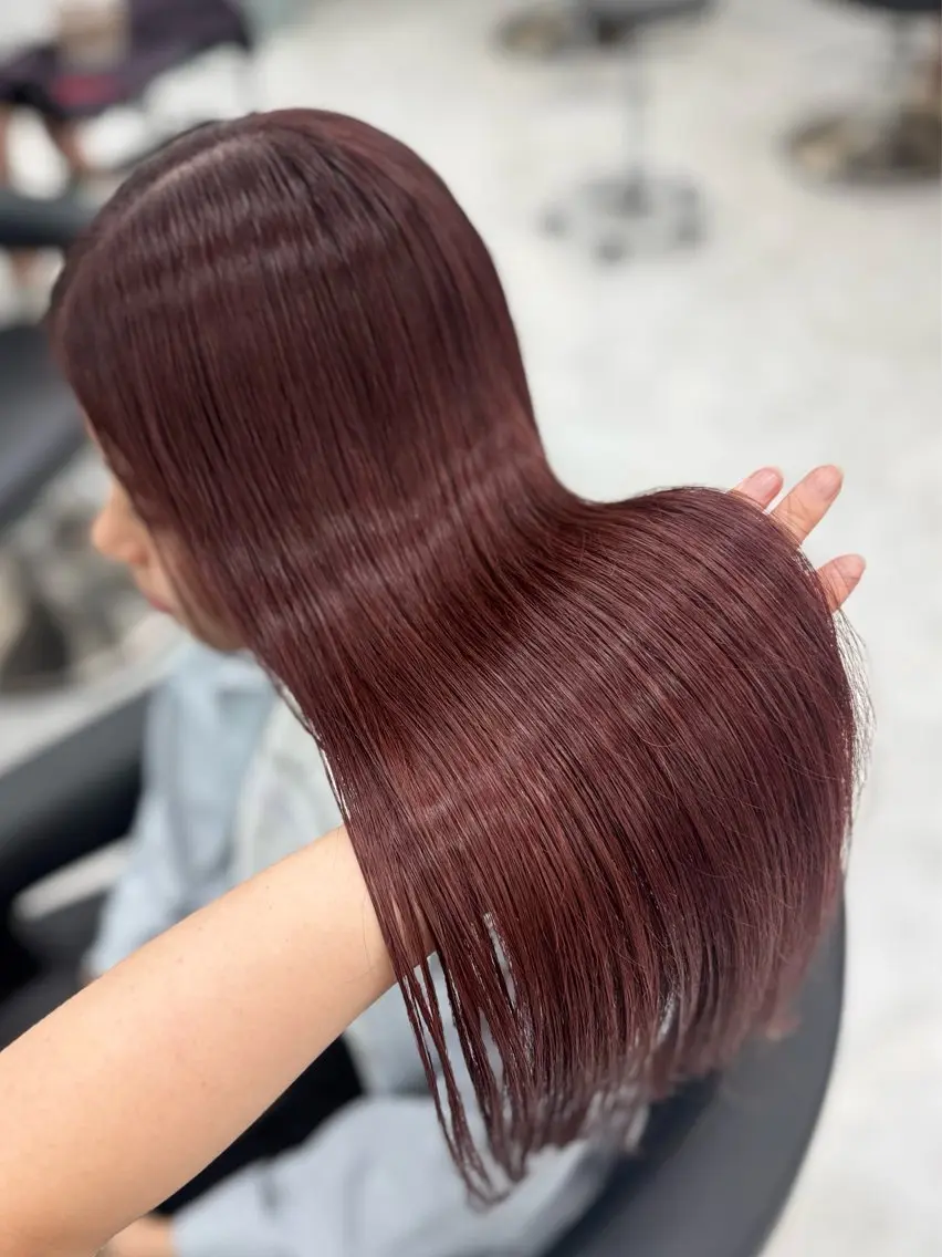 カラー ヘアカラー トリートメント ヘアセット 透明感うる艶カラー 🤍MANAMIのヘアスタイル