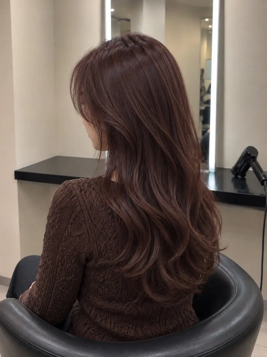 ミディアム カラー ブラウンカラー トリートメント 🌈ウルトワ水素 髪質改善naru🌈のヘアスタイル
