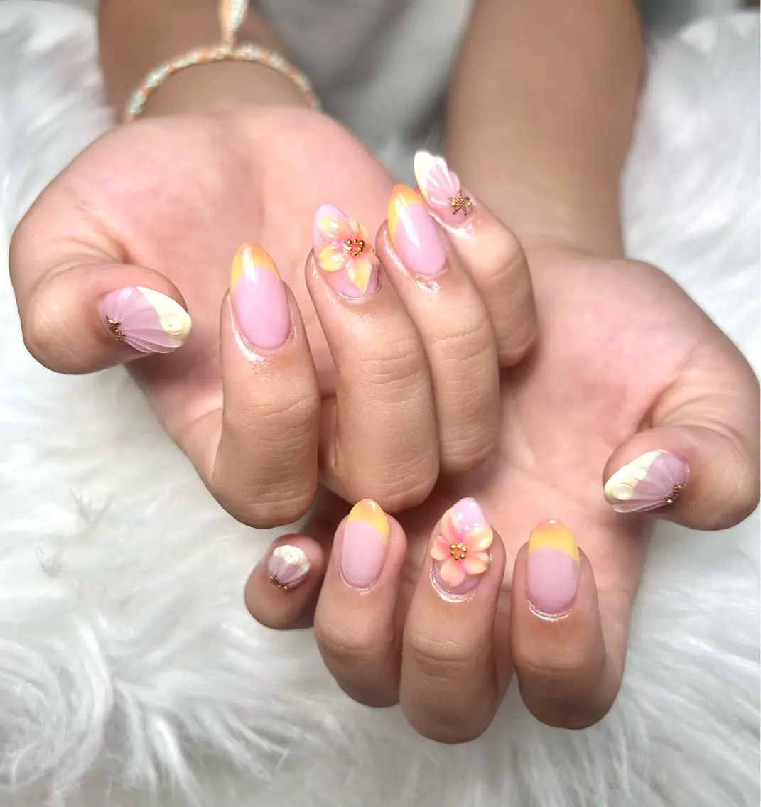 ネイル ジェルネイル 持ち込み ワンカラーネイル スカルプネイル xinh nailsのネイルデザイン