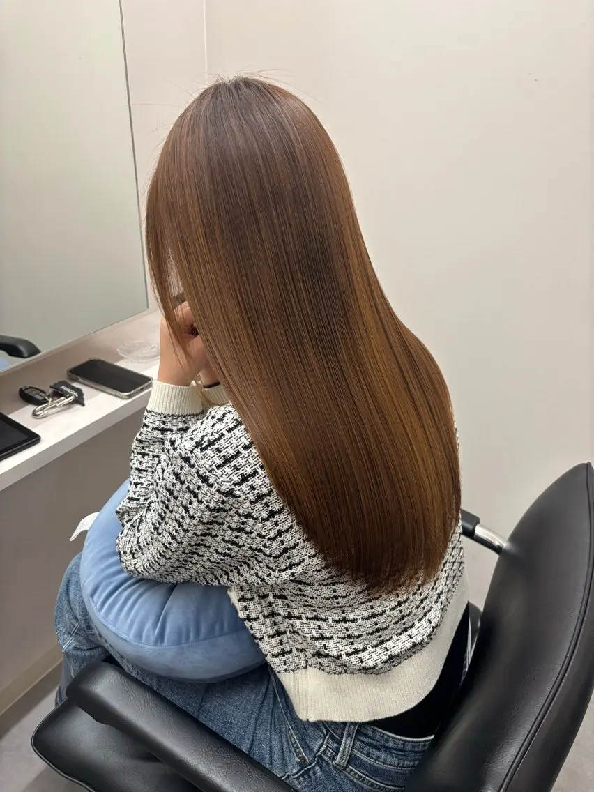 セミロング 似合わせカット トリートメント カット ヘアカラー トリートメント とき/髪質改善/透明 感カラー☘️のヘアスタイル