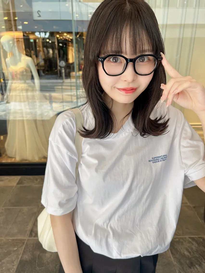 セミロング カラー カット ヘアカラー 縮毛矯正 トリートメント 髪質改善will hairdesignのヘアスタイル