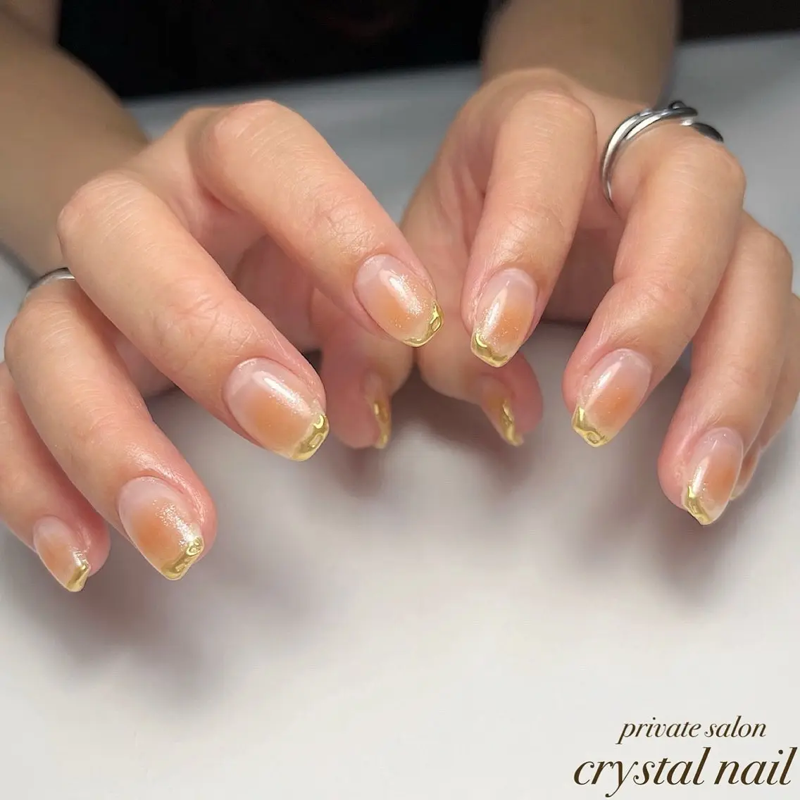 ネイル チークネイル Crystal Nailのネイルデザイン
