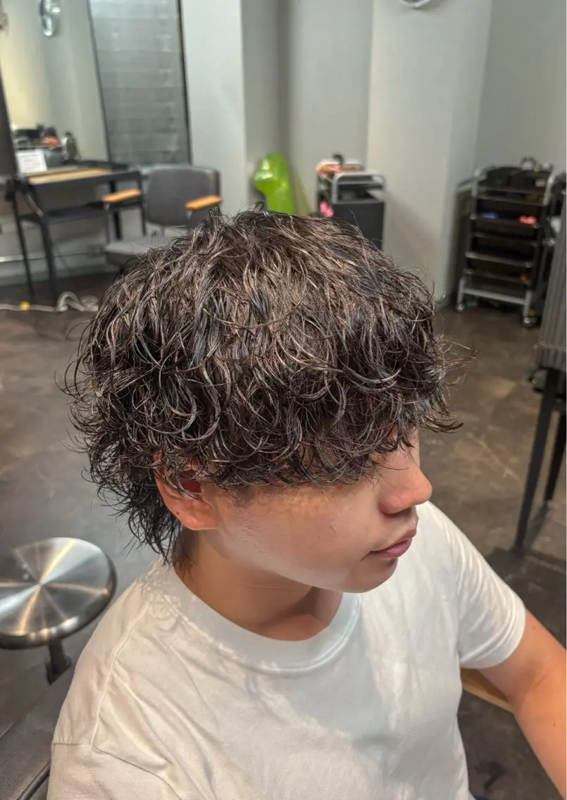 ショート カラー パーマ メンズ カット パーマ 🎧【パーマ師】 SOUMA🎧のヘアスタイル
