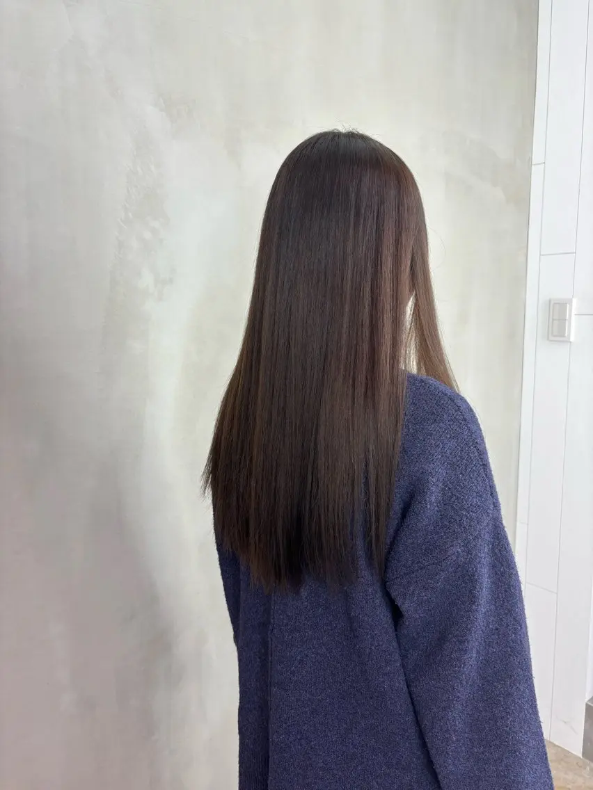 ロング 縮毛矯正 たなかあゆ✨ ショートカット渋谷のヘアスタイル