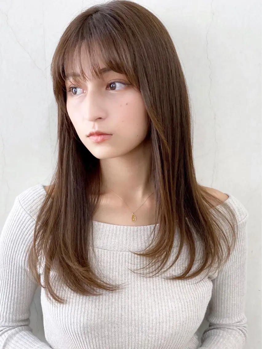 ロング ヘアカラー レベンス田町 西谷悠のヘアスタイル