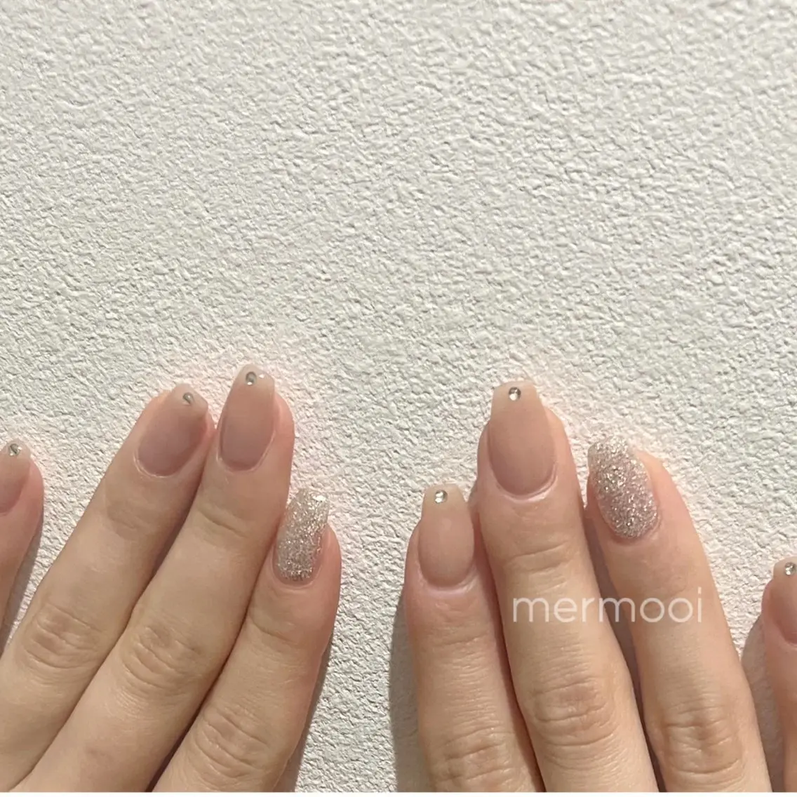 ネイル 韓国ネイル オフィスネイル シンプルネイル mermooi nailのネイルデザイン