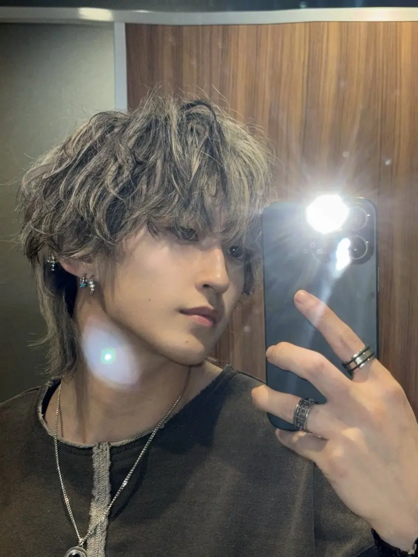 ショート カラー パーマ メンズ カット パーマ メンズパーマ特化 ふうきのヘアスタイル