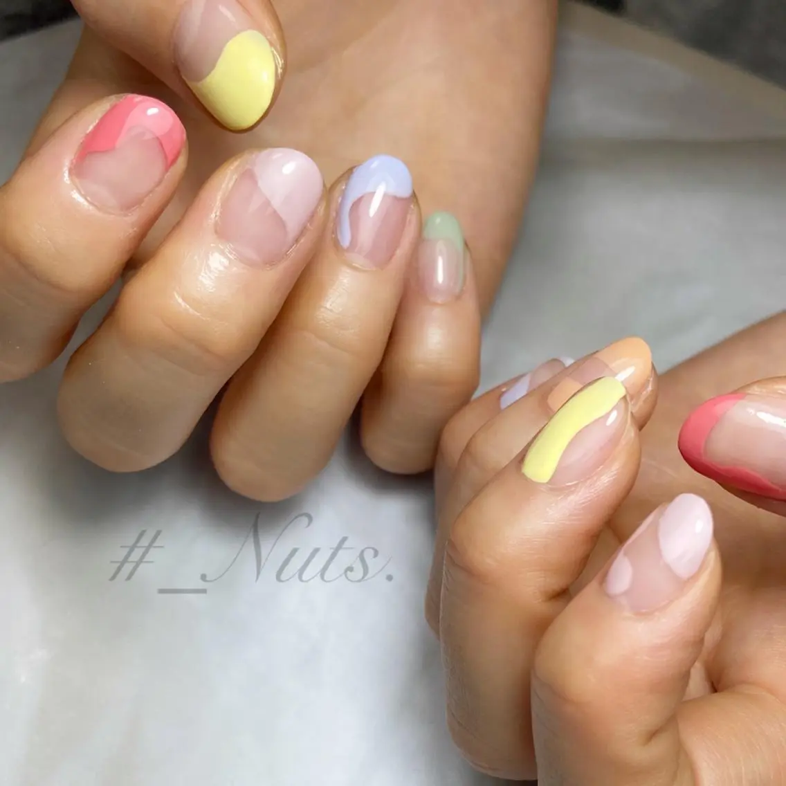 ネイル クリアネイル 土居 夏美/束感マツエクのマツエク・マツパデザイン