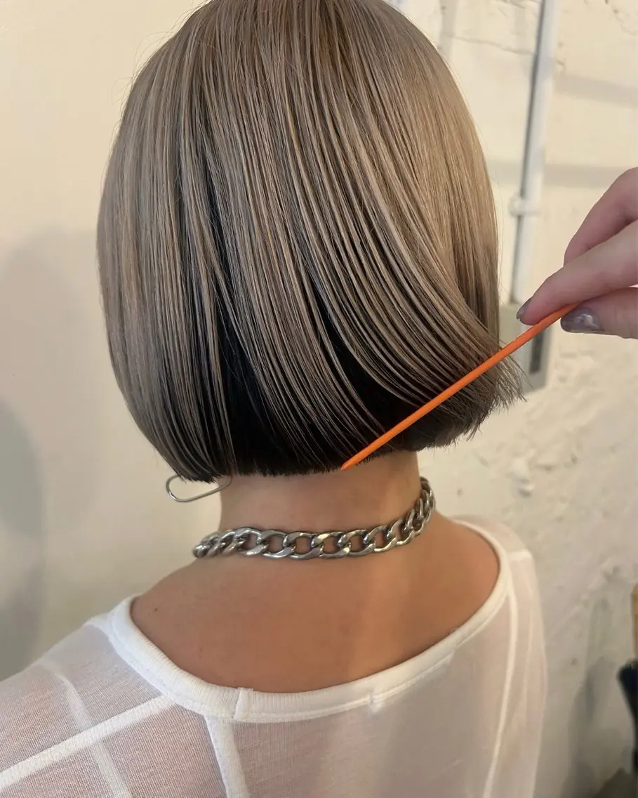 ショート カラー ブロンド カット ヘアカラー トリートメント ＊UNU＊ RICOのヘアスタイル