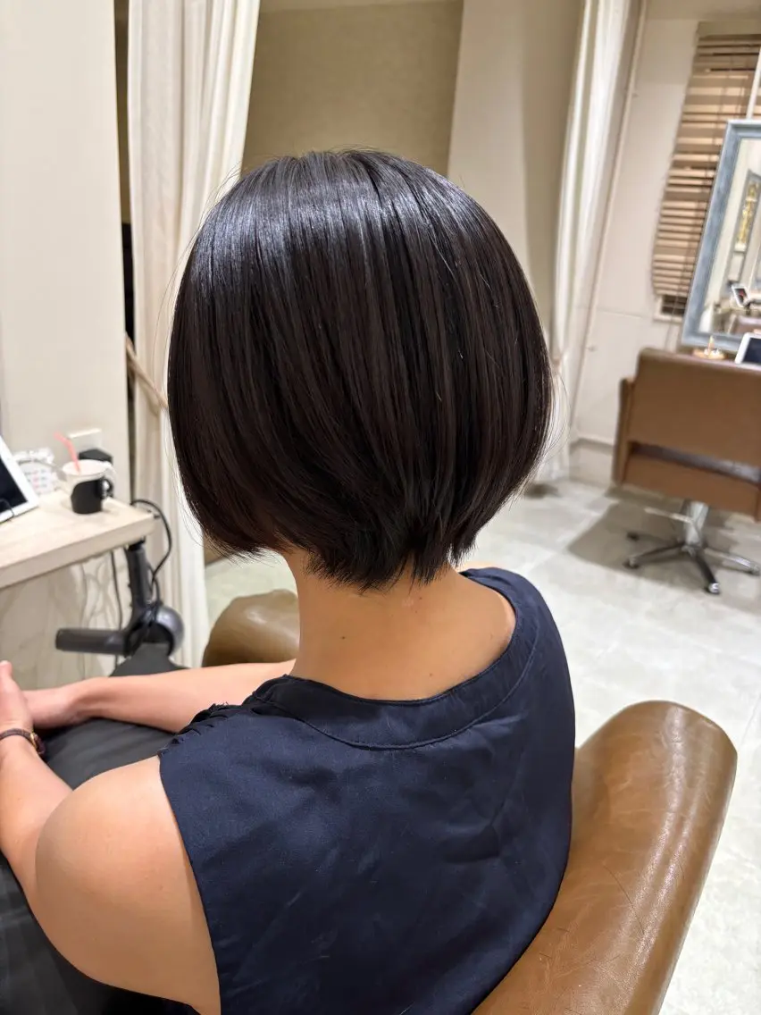 ショート カット 縮毛矯正 FRAME ASUKAのヘアスタイル