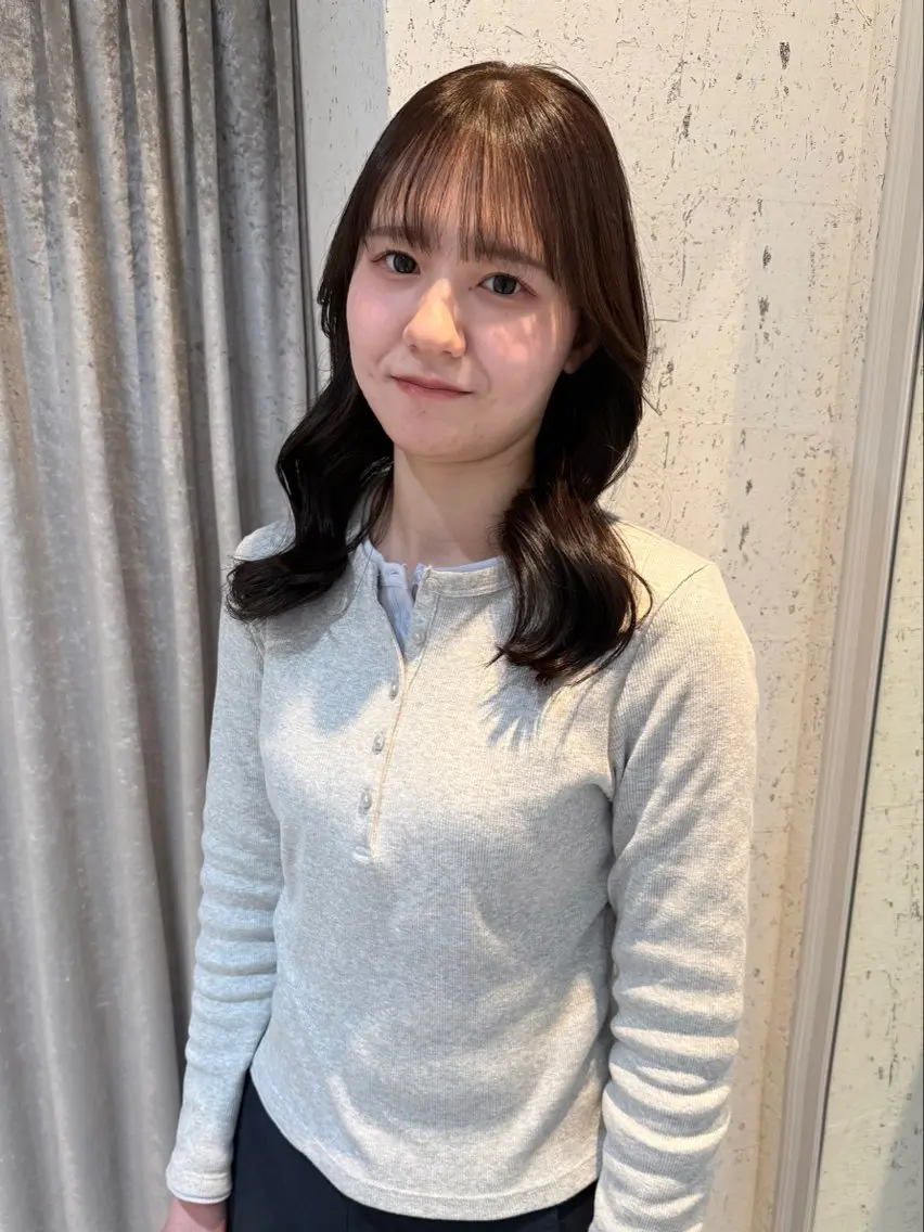 ミディアム カラー カット ヘアカラー トリートメント mai / linoah˚✧のヘアスタイル