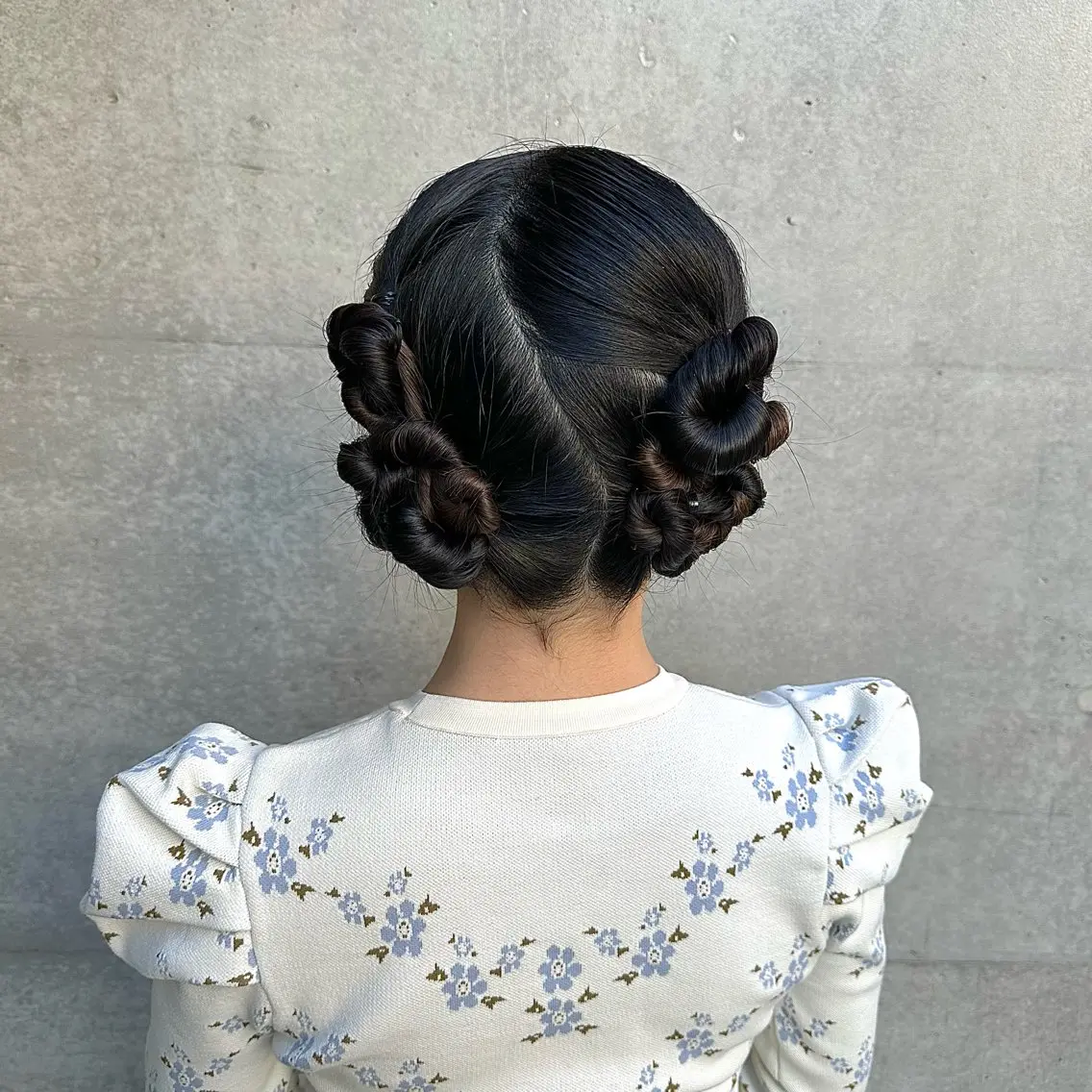 ロング ヘアアレンジ ヘアセット 美の間 杏寿 ヘアセットサロンのヘアスタイル