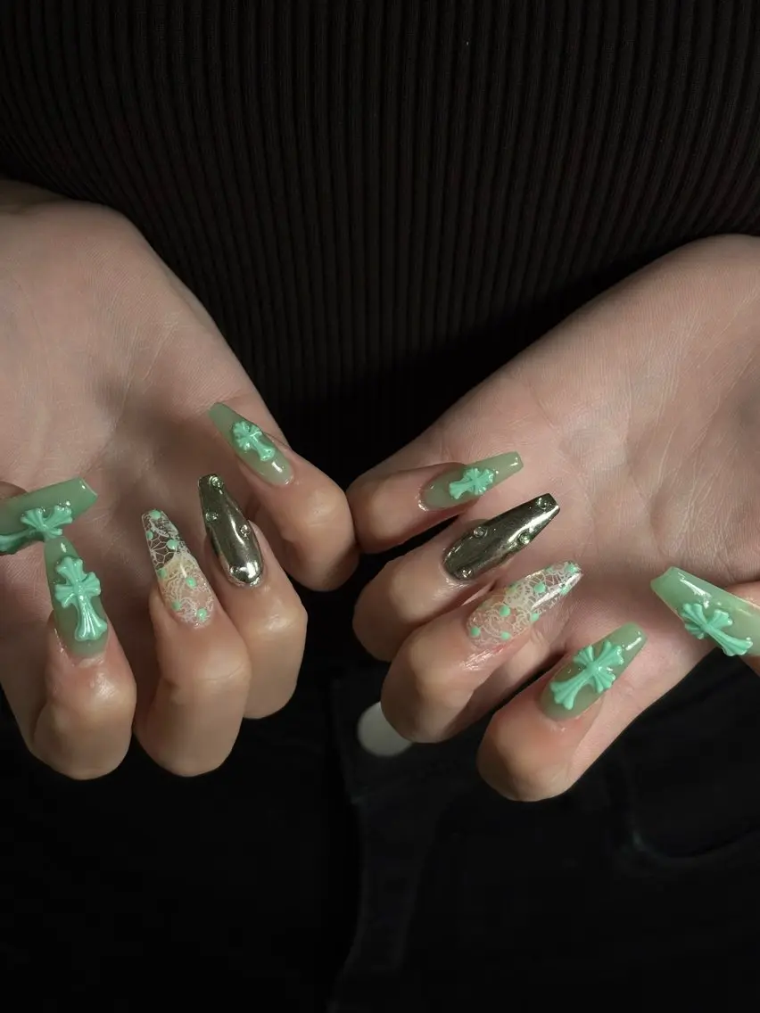 ネイル キラキラネイル 韓国ネイル マグネットネイル 夏ネイル ワンホンネイル ハンドネイル Sully Nail  Labのネイルデザイン