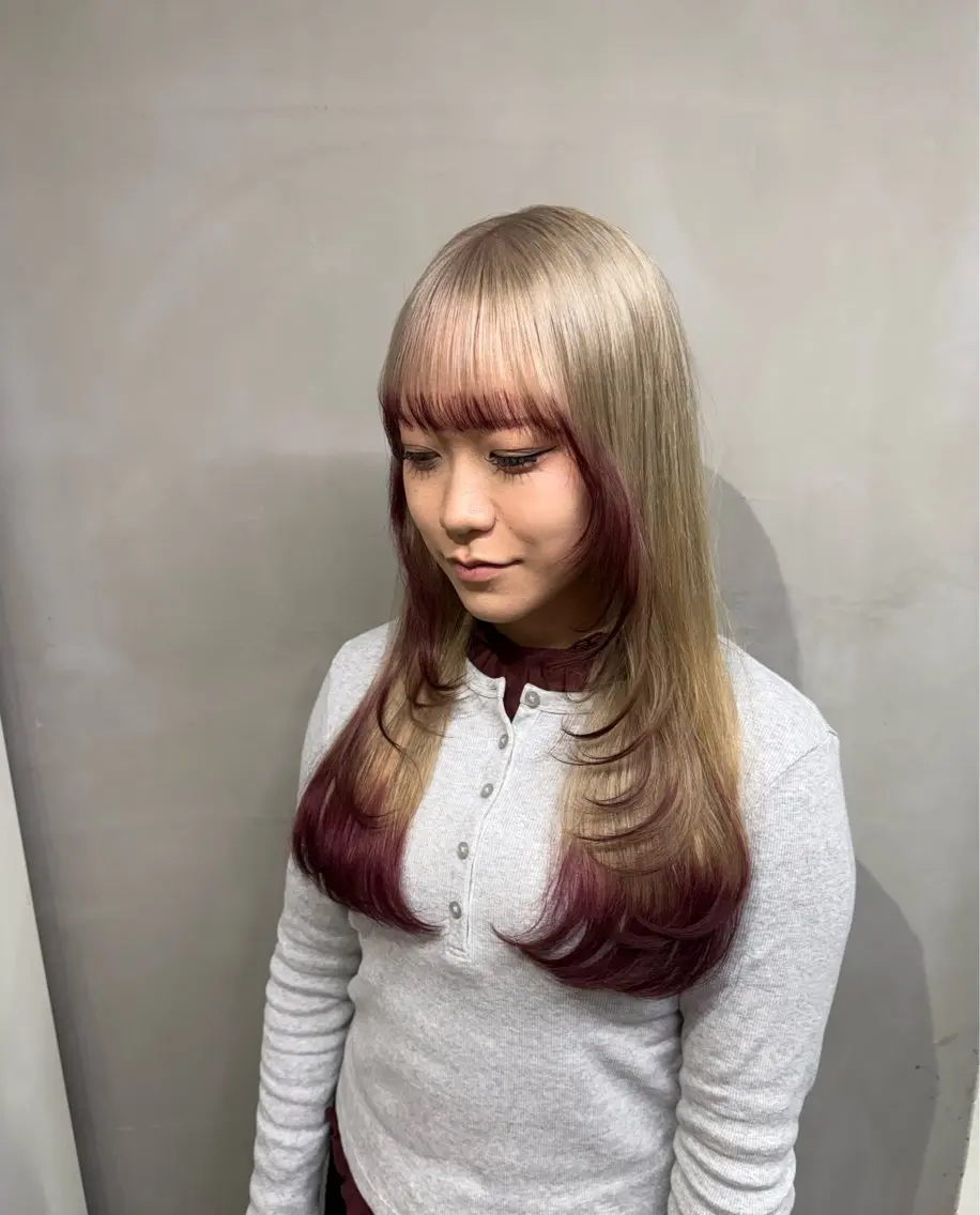 ロング カラー ヘアカラー トリートメント Zina【梅田】 /田中 沙弥のヘアスタイル